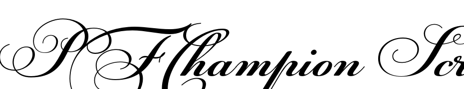PFChampion Script Pro Bold Polices Telecharger