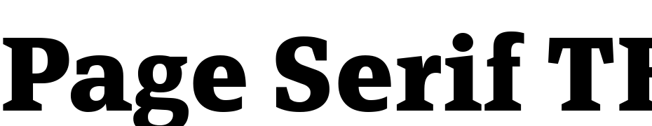 Page Serif TF Bold cкачати шрифт безкоштовно