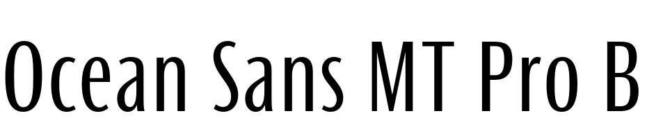 Ocean Sans MT Pro Book Cond Font Download Free