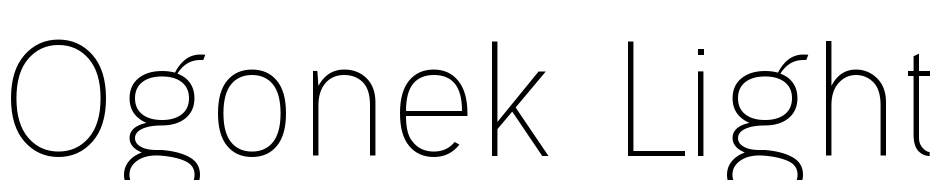 Ogonek Light Font Download Free