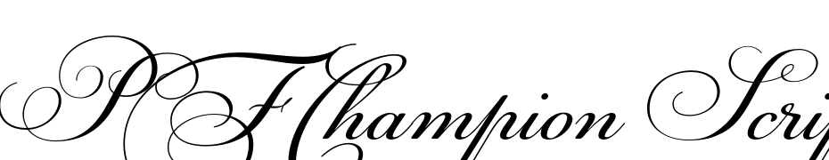 PFChampion Script Pro Regular Font Download Free