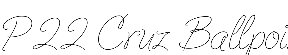 P22 Cruz Ballpoint Pro Fuente Descargar Gratis
