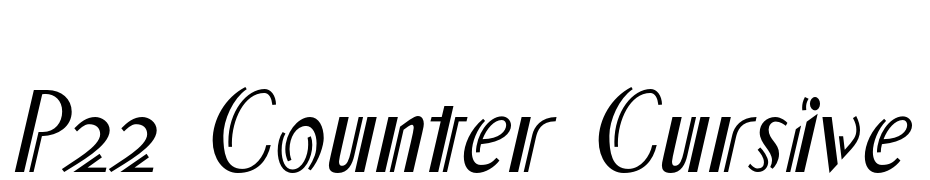 P22 Counter Cursive Font Download Free
