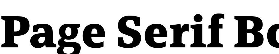 Page Serif Bold Font Download Free