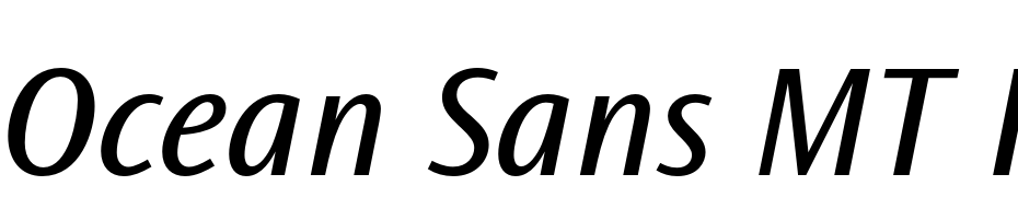 Ocean Sans MT Pro Book Italic Font Download Free