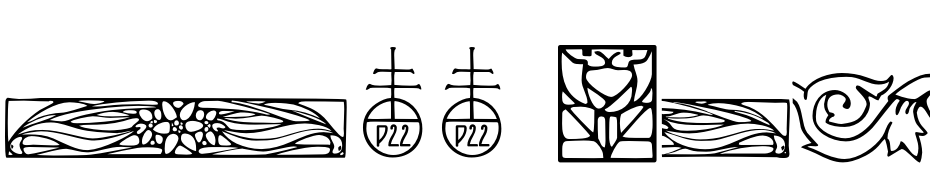 P22 Arts And Crafts Ornaments Font Download Free
