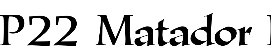 P22 Matador Regular Polices Telecharger