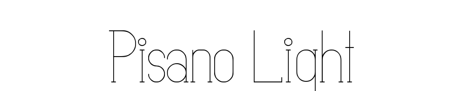 Pisano Light Font Download Free