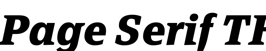 Page Serif TF Bold Italic Font Download Free