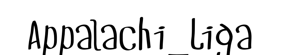 Appalachi_Liga Yazı tipi ücretsiz indir