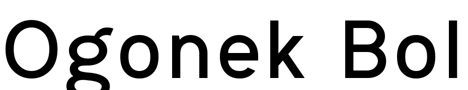 Ogonek Bold Font Download Free