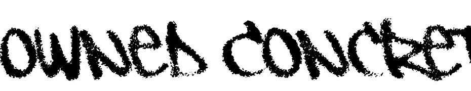 Owned Concrete Regular Font Download Free