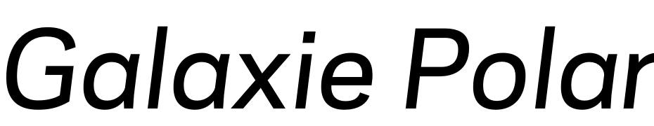 Galaxie Polaris Medium Italic Font Download Free