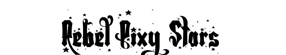 Rebel Pixy Stars Schrift Herunterladen Kostenlos