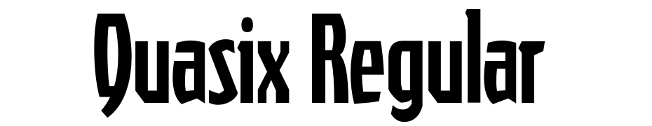 Quasix Regular Yazı tipi ücretsiz indir