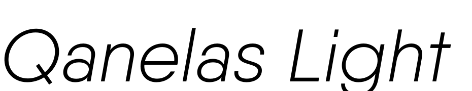 Qanelas Light Italic Polices Telecharger