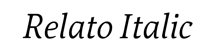 Relato Italic Font Download Free