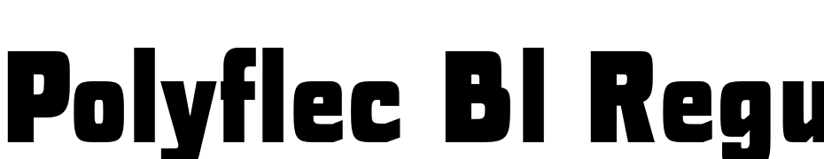 Polyflec Bl Regular Yazı tipi ücretsiz indir