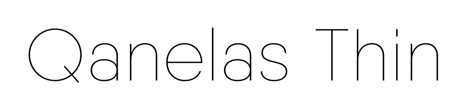Qanelas Thin Font Download Free