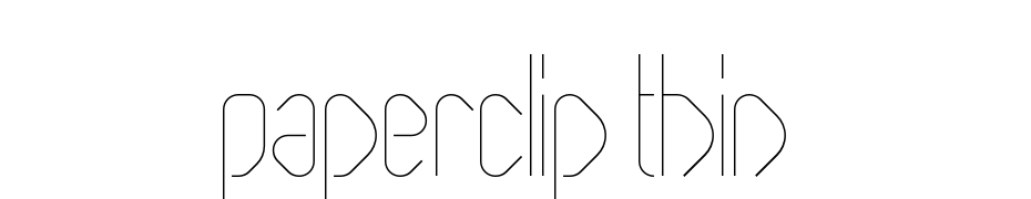 Paperclip Thin Font Download Free