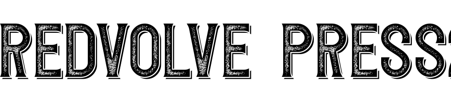 Redvolve Press2 Shadow Scarica Caratteri Gratis