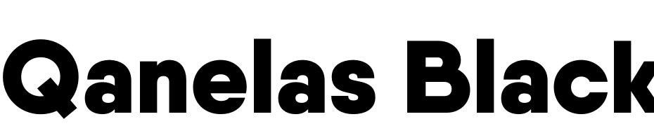 Qanelas Black Font Download Free