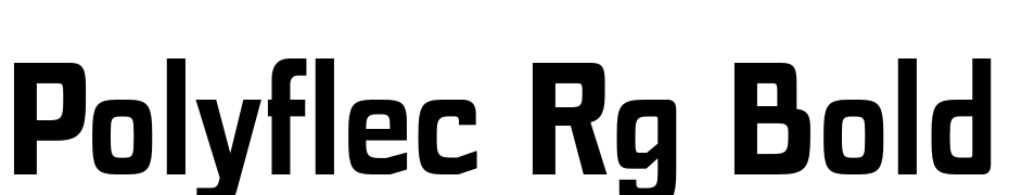 Polyflec Rg Bold Font Download Free