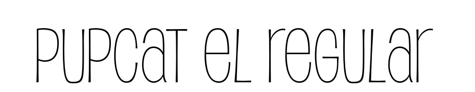 Pupcat El Regular Font Download Free