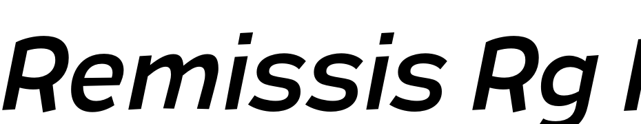Remissis Rg Italic Font Download Free