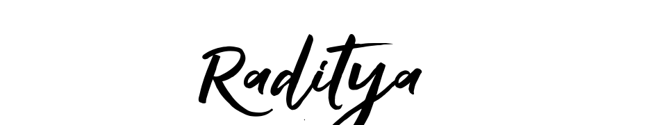 Raditya Yazı tipi ücretsiz indir