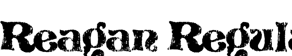 Reagan Regular Font Download Free
