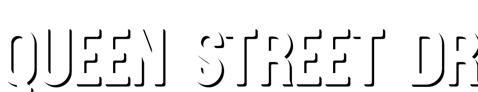 Queen Street Drop Shadow Schrift Herunterladen Kostenlos
