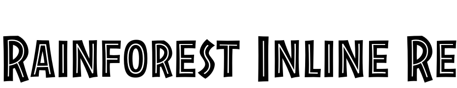Rainforest Inline Regular Yazı tipi ücretsiz indir