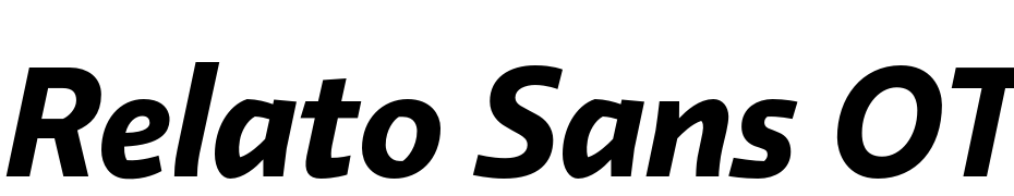 Relato Sans OT Bold Italic cкачати шрифт безкоштовно