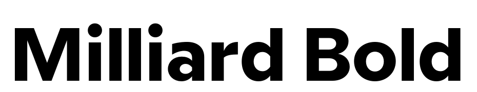 Milliard Bold Font Download Free