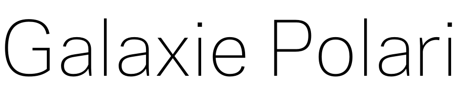 Galaxie Polaris Light Font Download Free