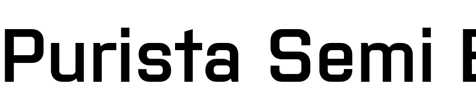 Purista Semi Bold Font Download Free