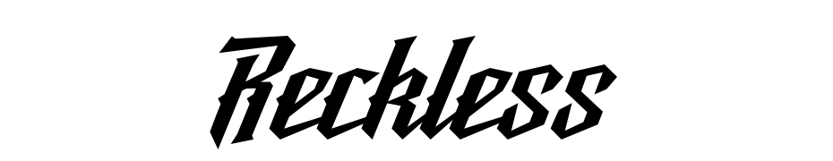 Reckless Font Download Free