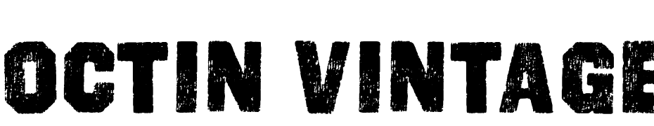 Octin Vintage ABl Regular Font Download Free
