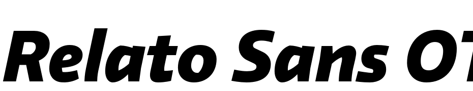 Relato Sans OT Black Italic Yazı tipi ücretsiz indir