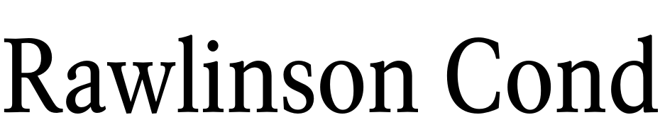 Rawlinson Cond Scarica Caratteri Gratis