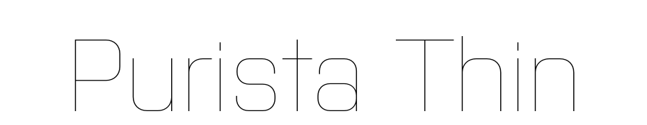 Purista Thin Font Download Free