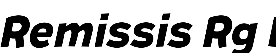 Remissis Rg Bold Italic Yazı tipi ücretsiz indir