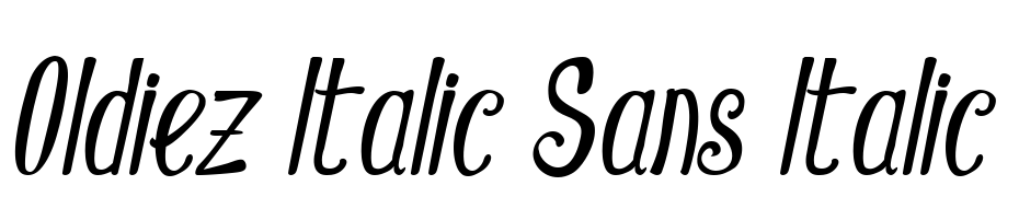 Oldiez Italic Sans Italic Schrift Herunterladen Kostenlos