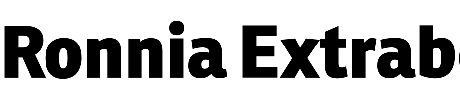 Ronnia Extrabold Font Download Free