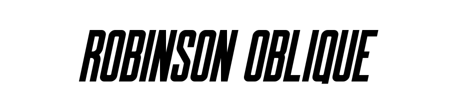 Robinson Oblique Scarica Caratteri Gratis
