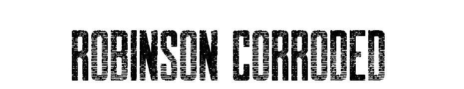 Robinson Corroded Font Download Free