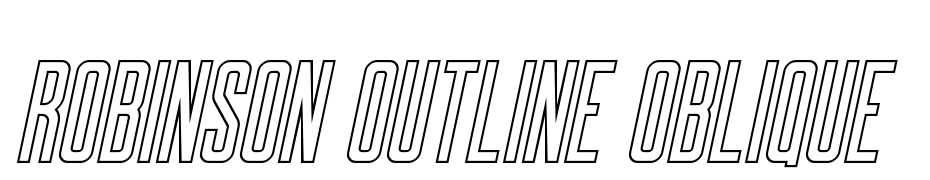 Robinson Outline Oblique Yazı tipi ücretsiz indir