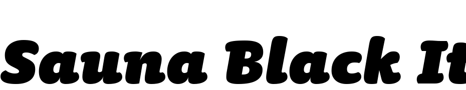 Sauna Black Italic Schrift Herunterladen Kostenlos
