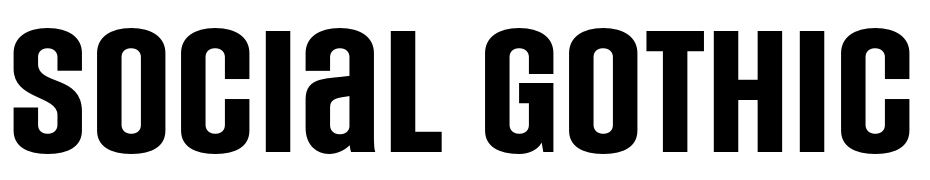 Social Gothic Font Download Free